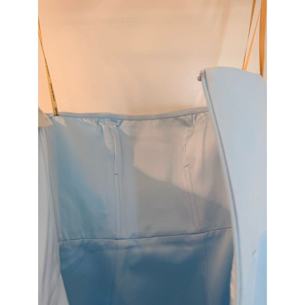 NEW BRONX AND BANCO Harper Strapless Powder Blue Gown with Appliqué, wedding - Picture 14 of 16